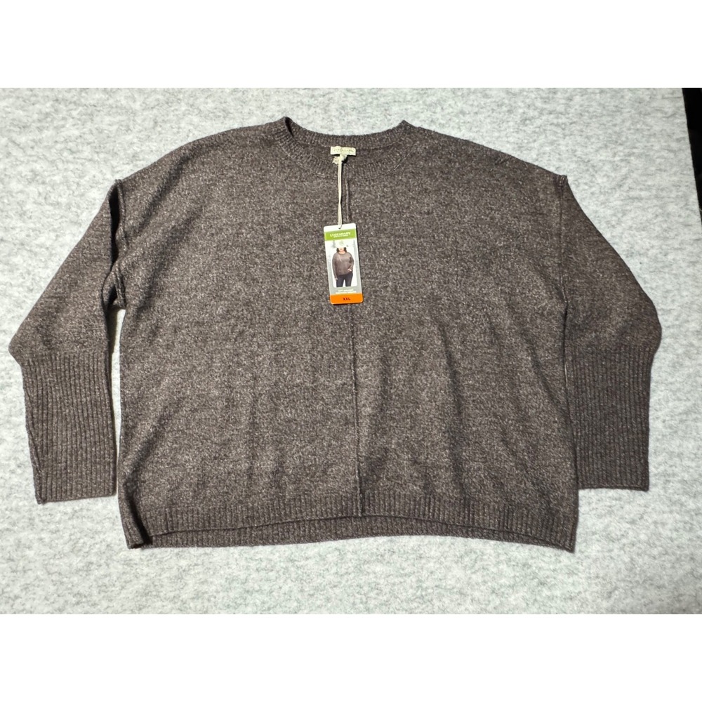 Legendary Outfitters Womens XXL Heather Brown‎ Crew Neck Sweater Pullover